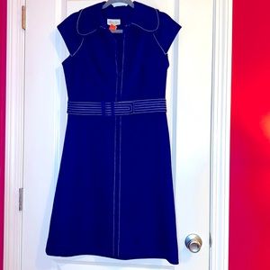 Alison Ayres Original 1970’s Vintage Dress Size Large Blue
